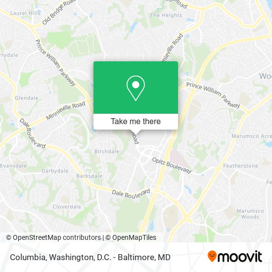 Mapa de Columbia