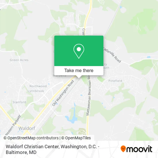 Waldorf Christian Center map