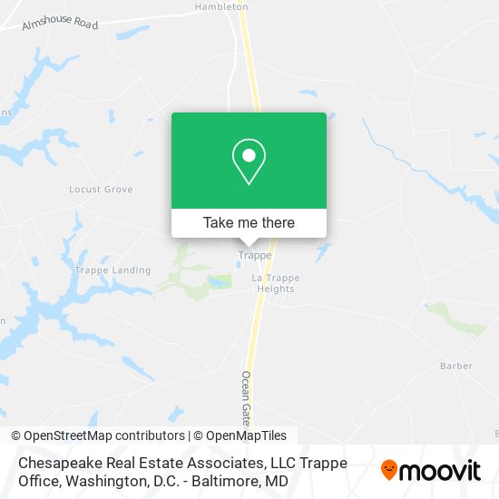 Chesapeake Real Estate Associates, LLC Trappe Office map