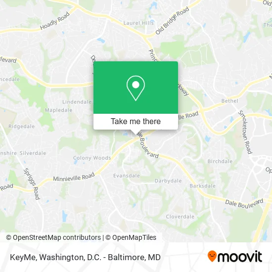 Mapa de KeyMe