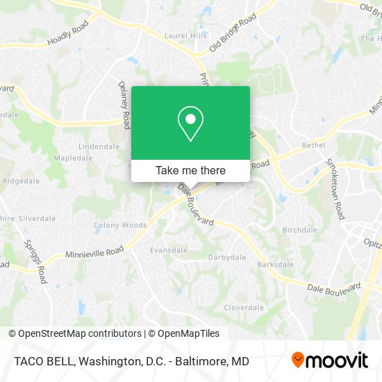 TACO BELL map