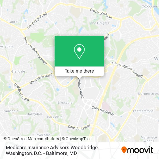Mapa de Medicare Insurance Advisors Woodbridge