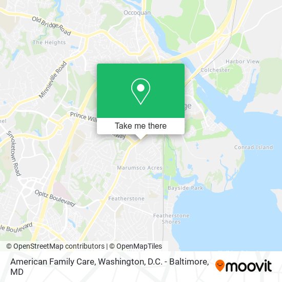 Mapa de American Family Care