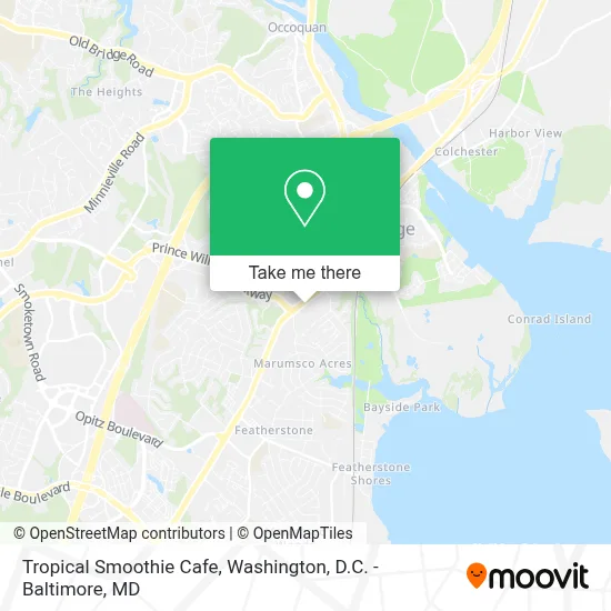 Tropical Smoothie Cafe map