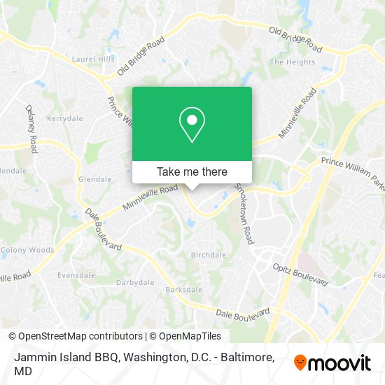 Jammin Island BBQ map