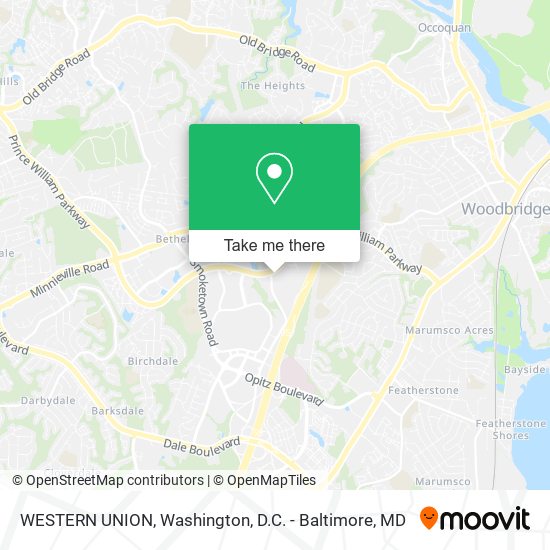 WESTERN UNION map