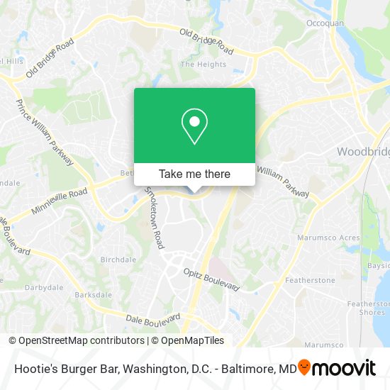 Hootie's Burger Bar map