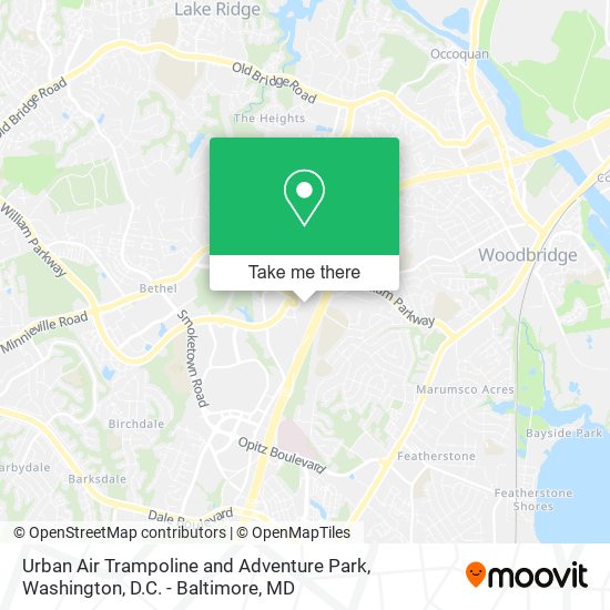 Urban Air Trampoline and Adventure Park map