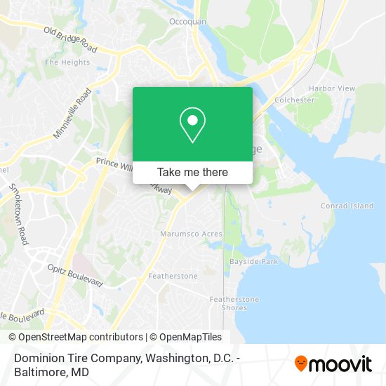 Dominion Tire Company map