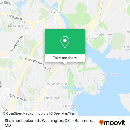 Shalimar Locksmith map