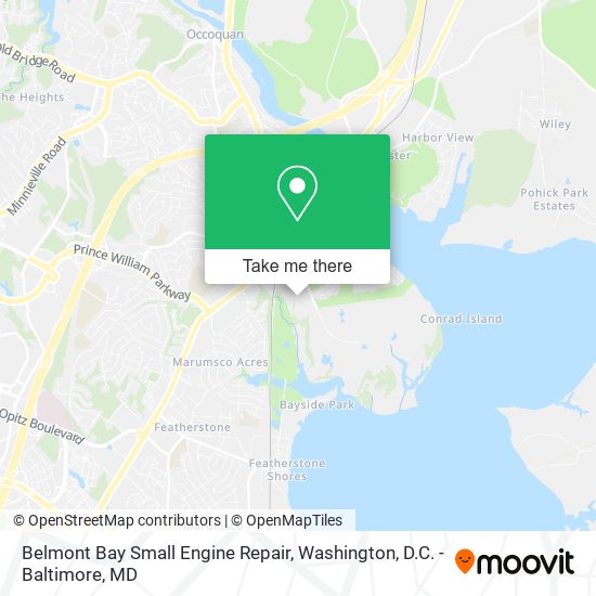 Mapa de Belmont Bay Small Engine Repair