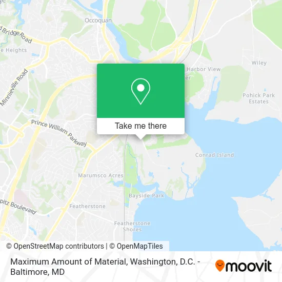 Maximum Amount of Material map