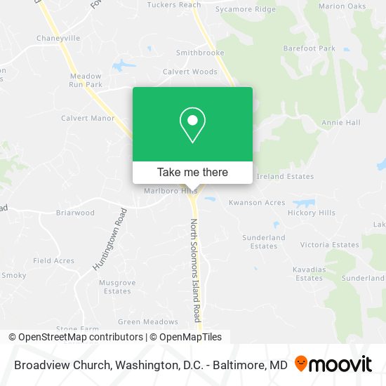 Broadview Church map