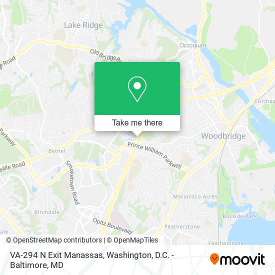 Mapa de VA-294 N Exit Manassas
