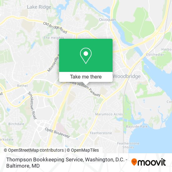 Mapa de Thompson Bookkeeping Service