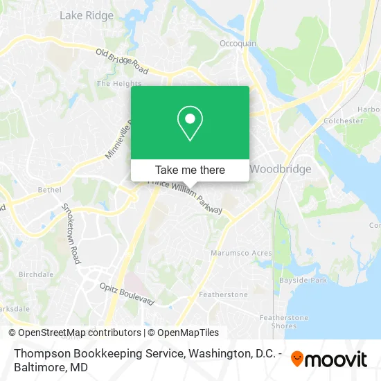 Mapa de Thompson Bookkeeping Service