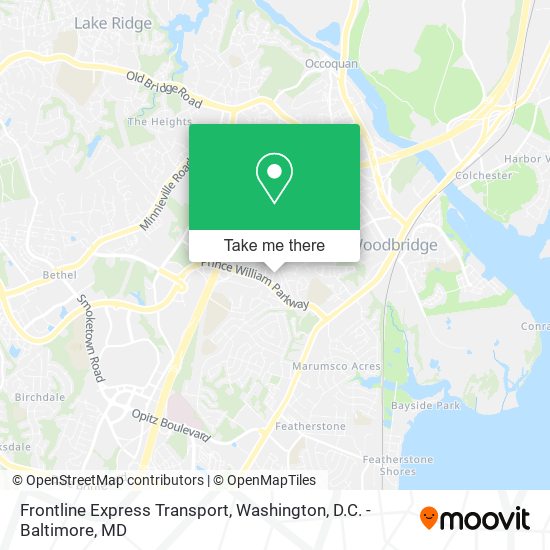 Frontline Express Transport map