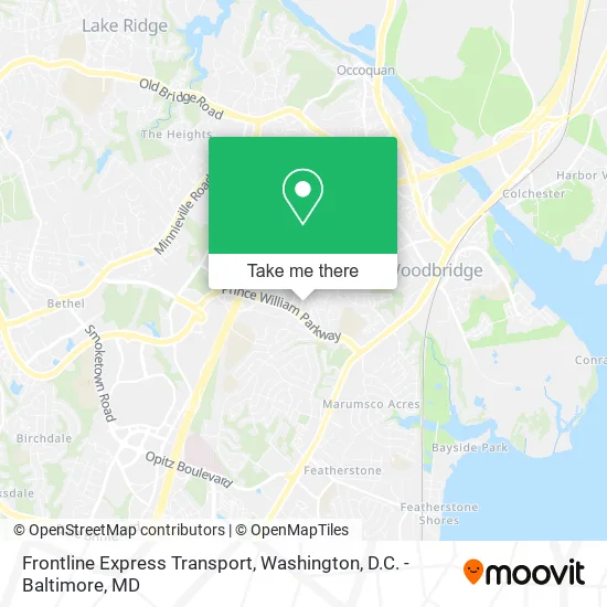 Mapa de Frontline Express Transport