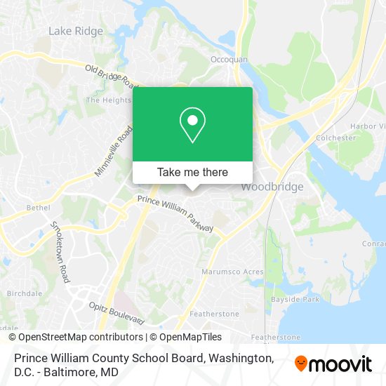 Prince William County School Board map