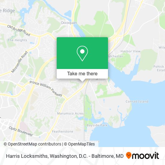 Harris Locksmiths map