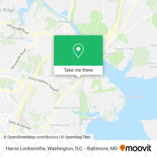 Mapa de Harris Locksmiths