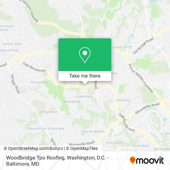 Woodbridge Tpo Roofing map
