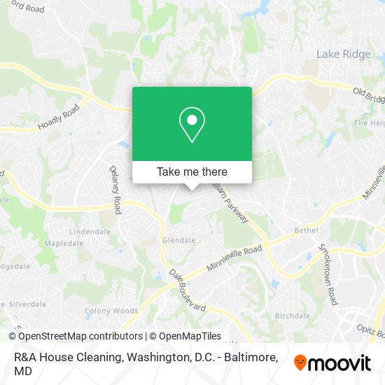 Mapa de R&A House Cleaning