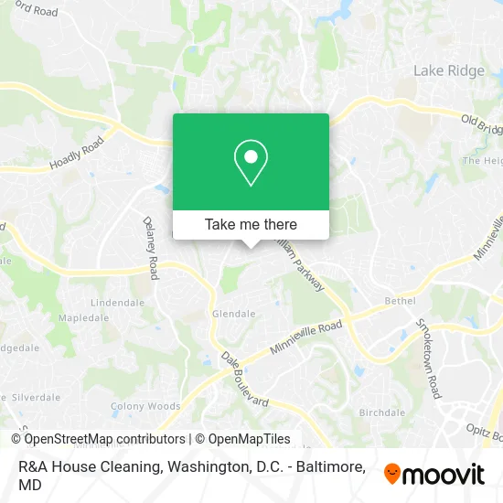 R&A House Cleaning map