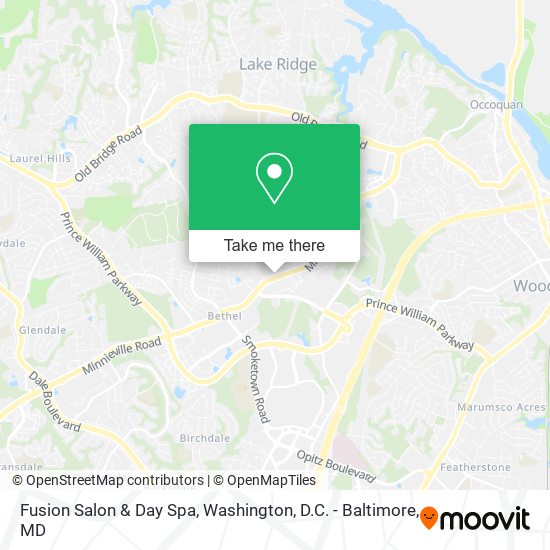 Fusion Salon & Day Spa map