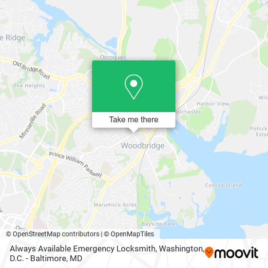 Mapa de Always Available Emergency Locksmith