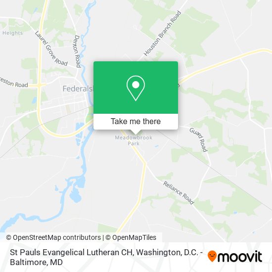 St Pauls Evangelical Lutheran CH map