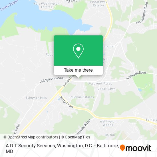 A D T Security Services map