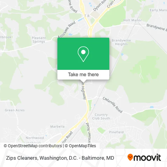 Mapa de Zips Cleaners