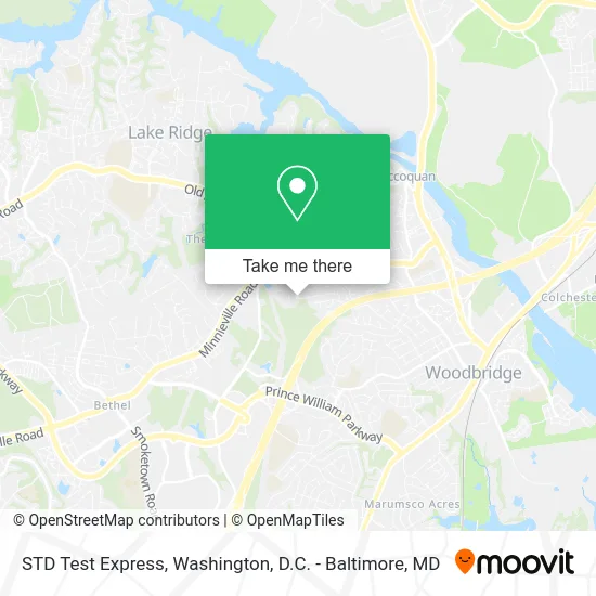 STD Test Express map