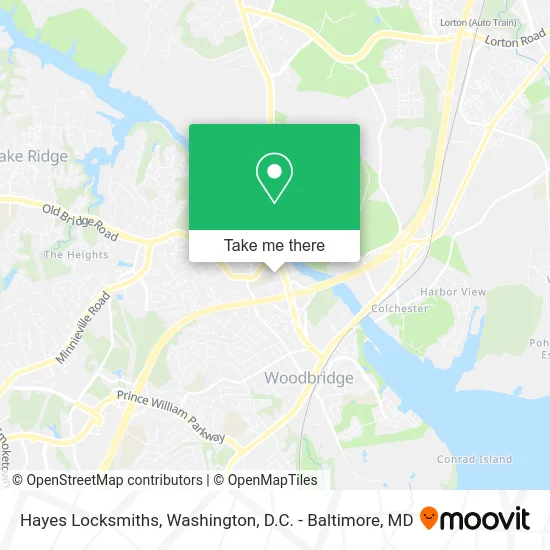 Hayes Locksmiths map