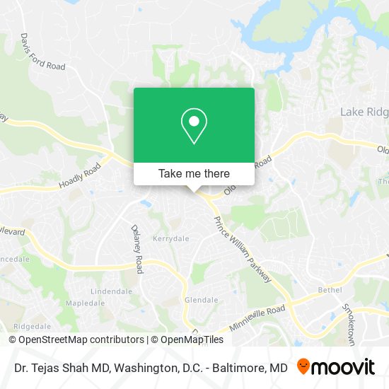 Mapa de Dr. Tejas Shah MD