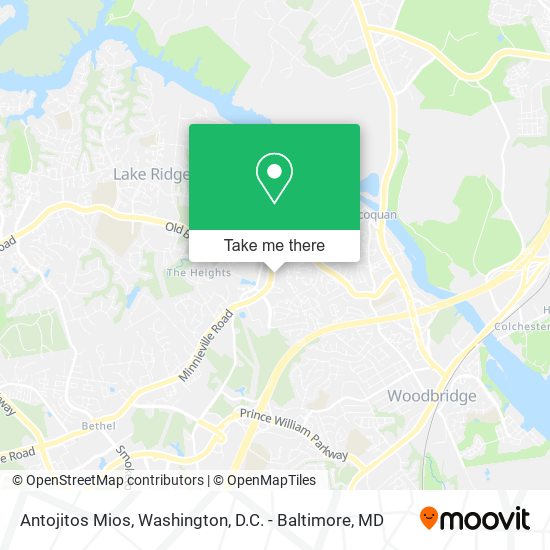 Antojitos Mios map