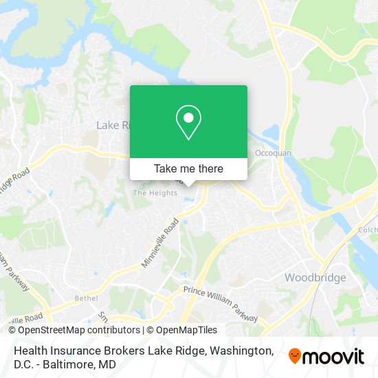 Health Insurance Brokers Lake Ridge map
