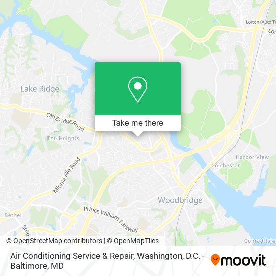Air Conditioning Service & Repair map