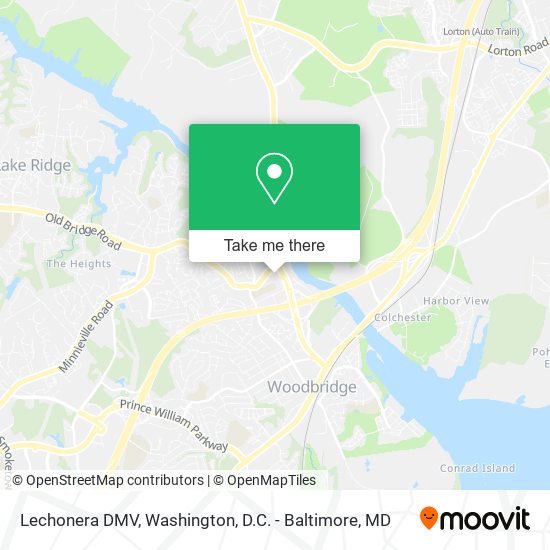 Lechonera DMV map