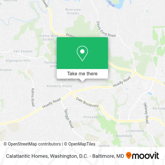 Calatlantic Homes map