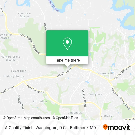 A Quality Finish map