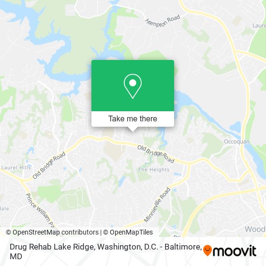 Drug Rehab Lake Ridge map