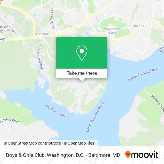 Boys & Girls Club map