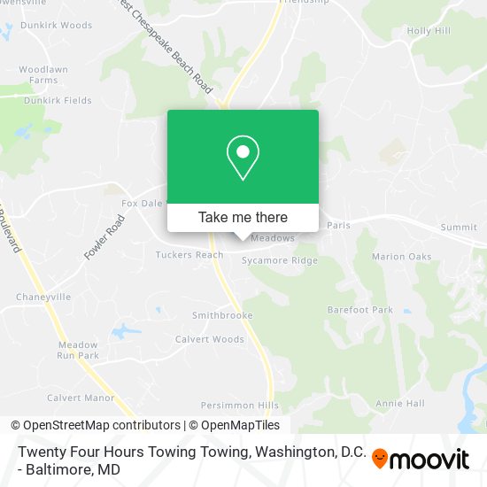 Mapa de Twenty Four Hours Towing Towing