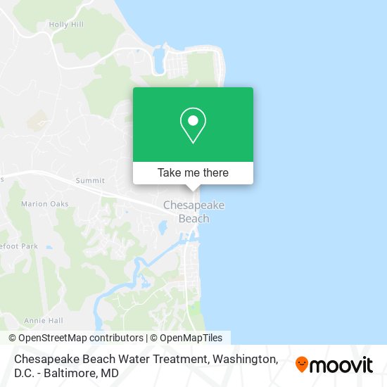 Mapa de Chesapeake Beach Water Treatment