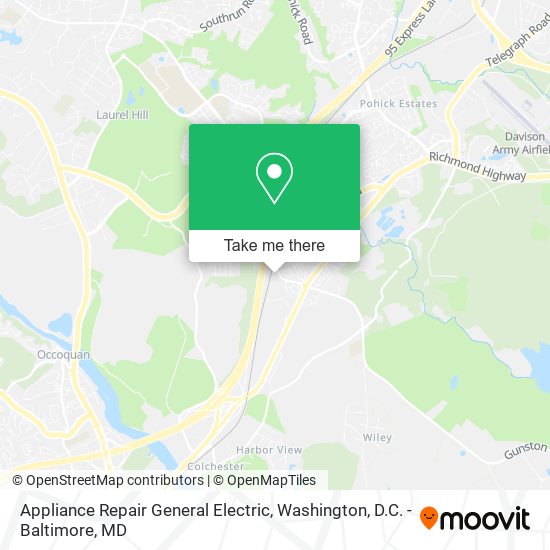 Appliance Repair General Electric map