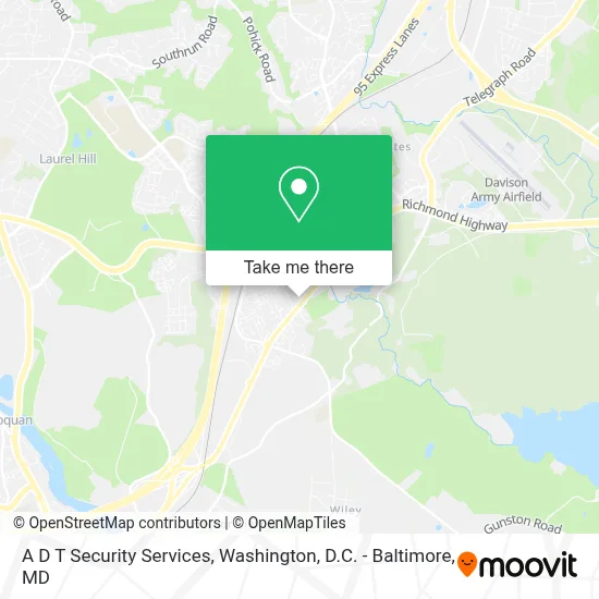 A D T Security Services map