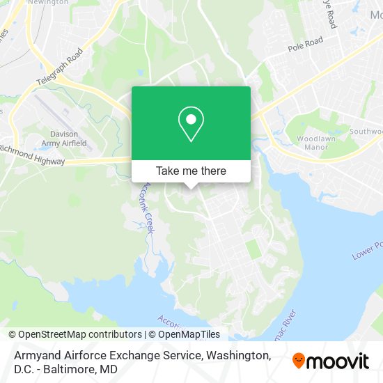 Armyand Airforce Exchange Service map