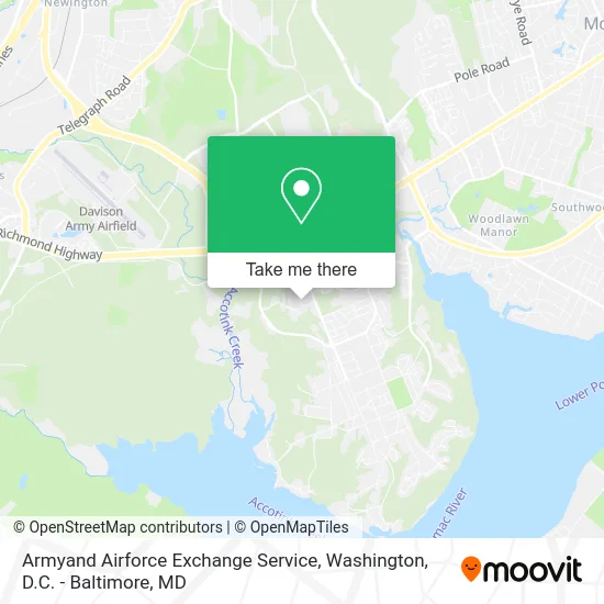 Armyand Airforce Exchange Service map